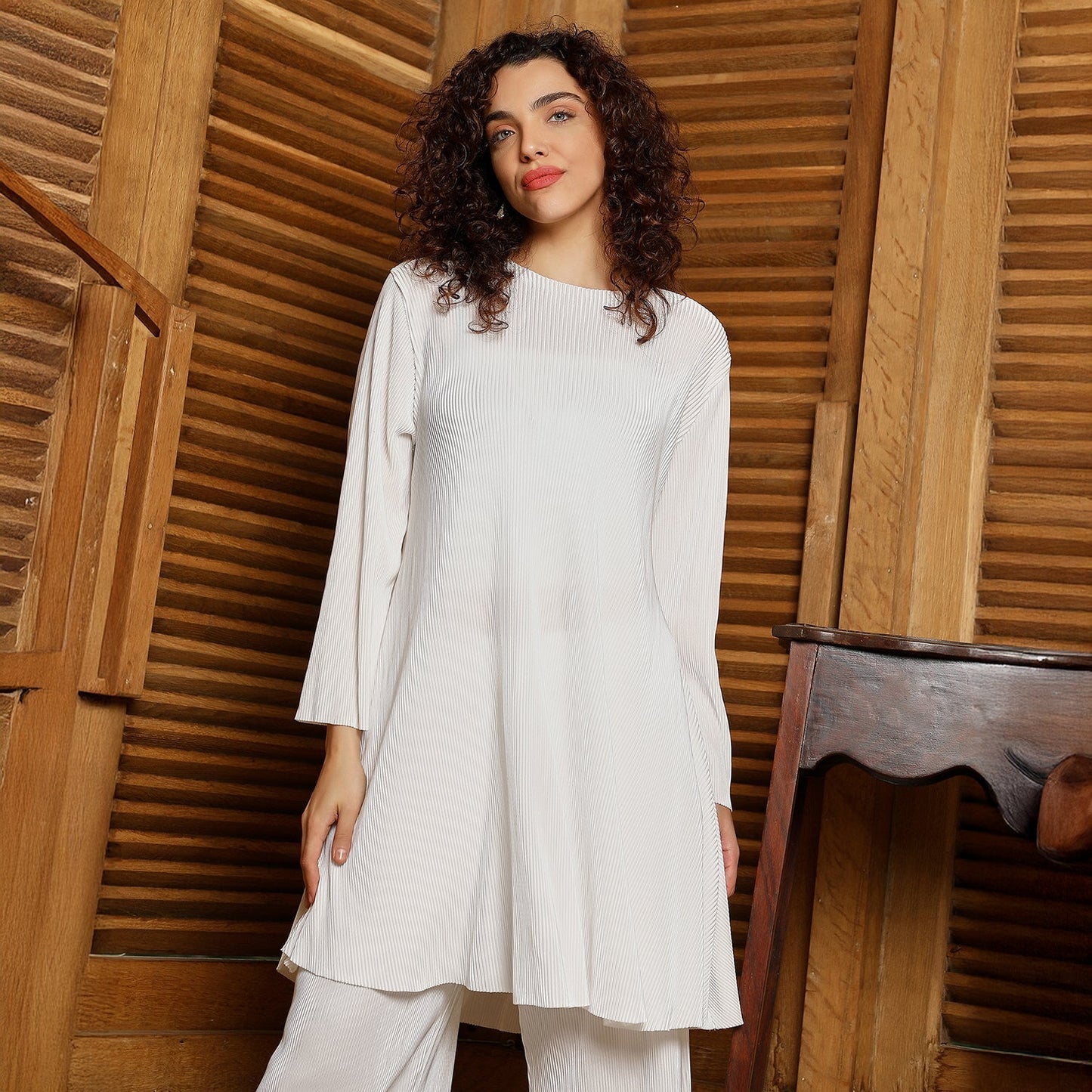 Accordian Kurta Set