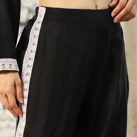 Schiffli-Block Kurta Set