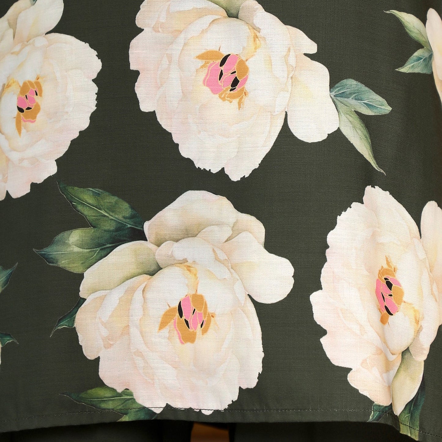 Flared Roses-Imprint Kurta Set