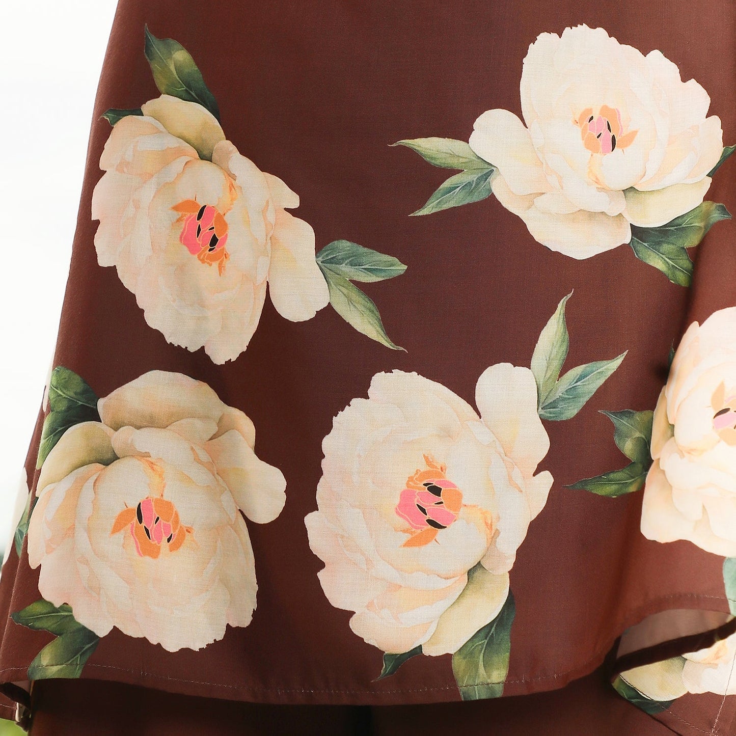 Flared Roses-Imprint Kurta Set