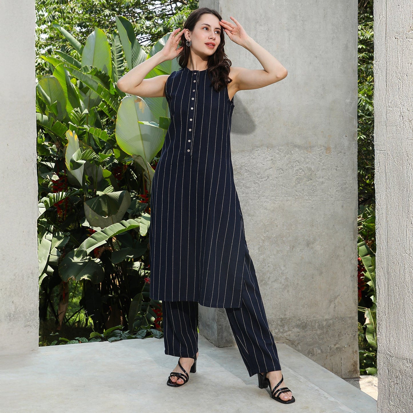 Simplicity Striped Kurta Set
