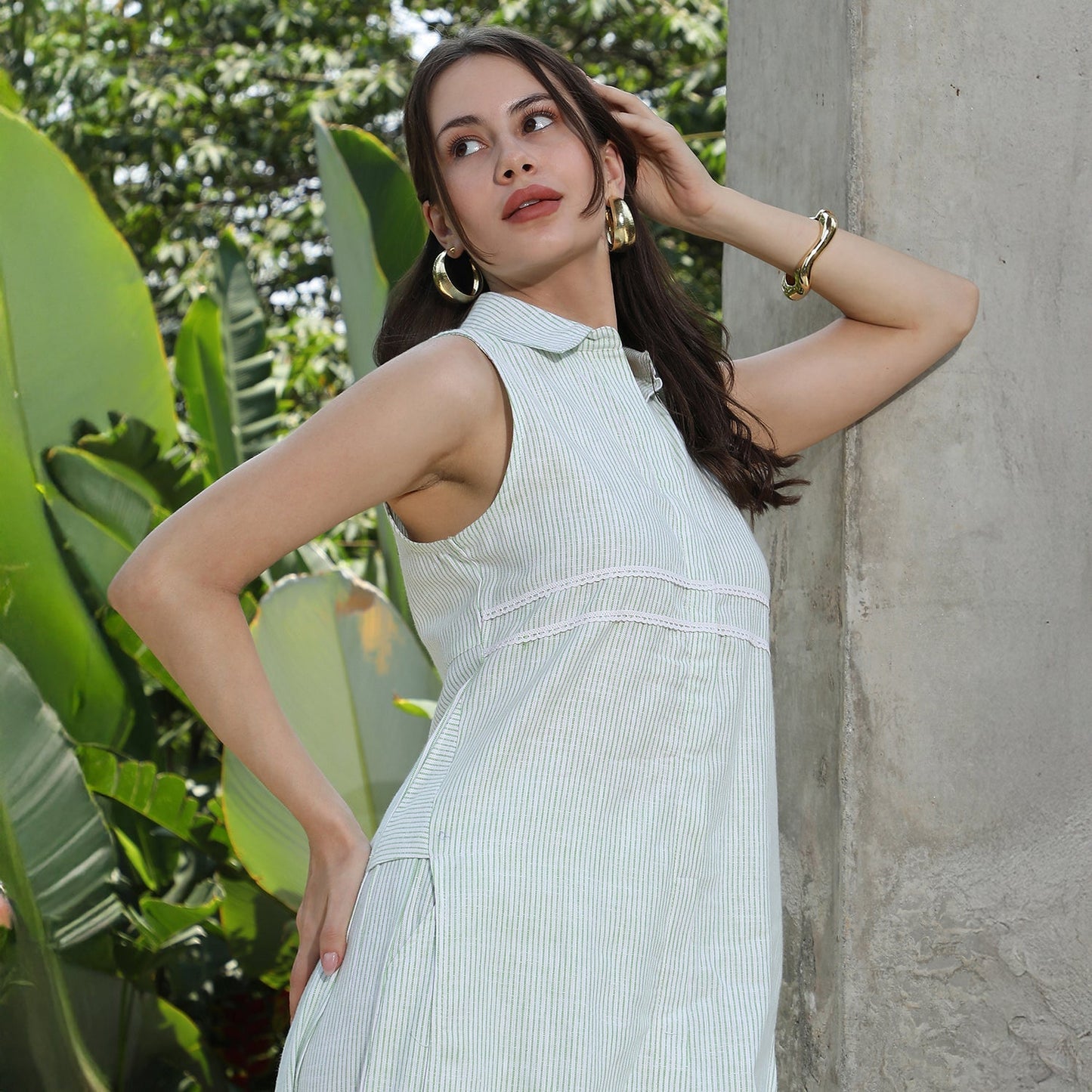 Pinstriped Kurta Set
