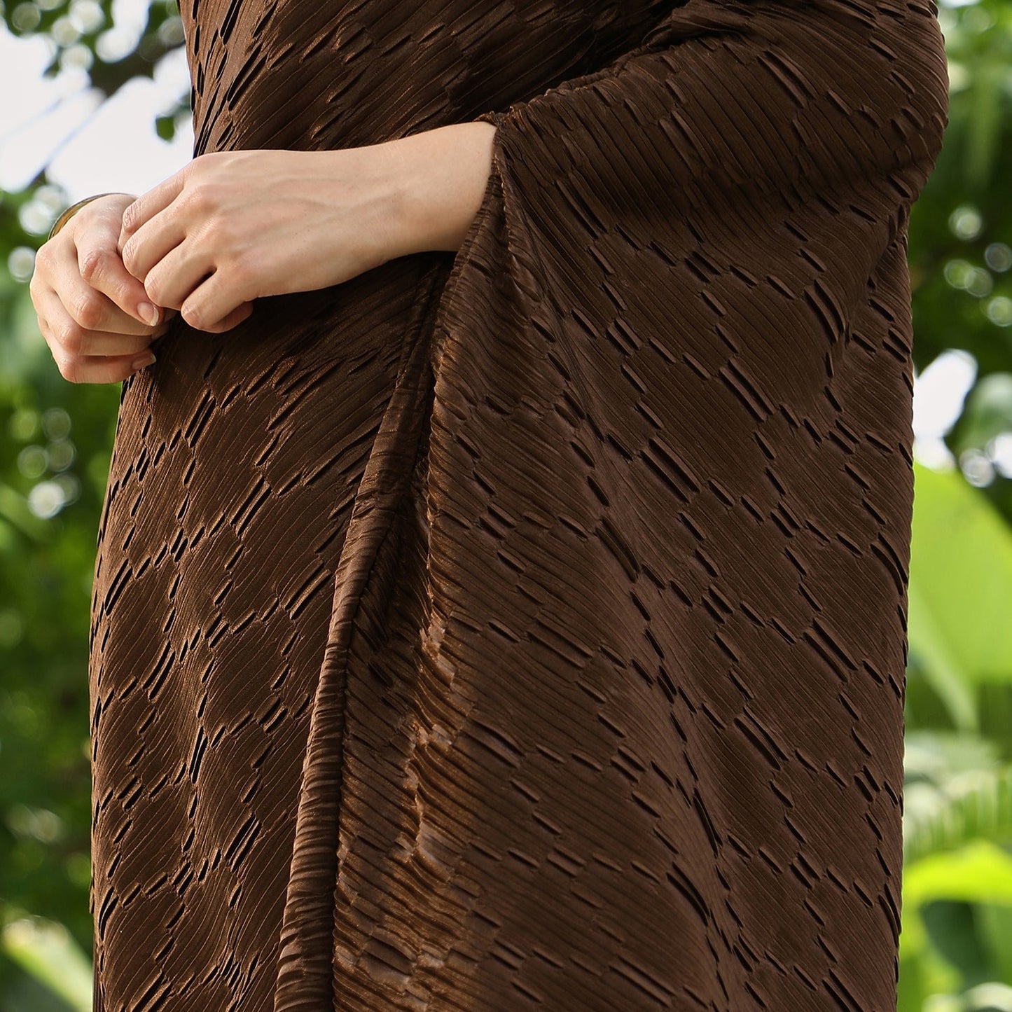 Asymmetrical-Pleated Co-Ord Set