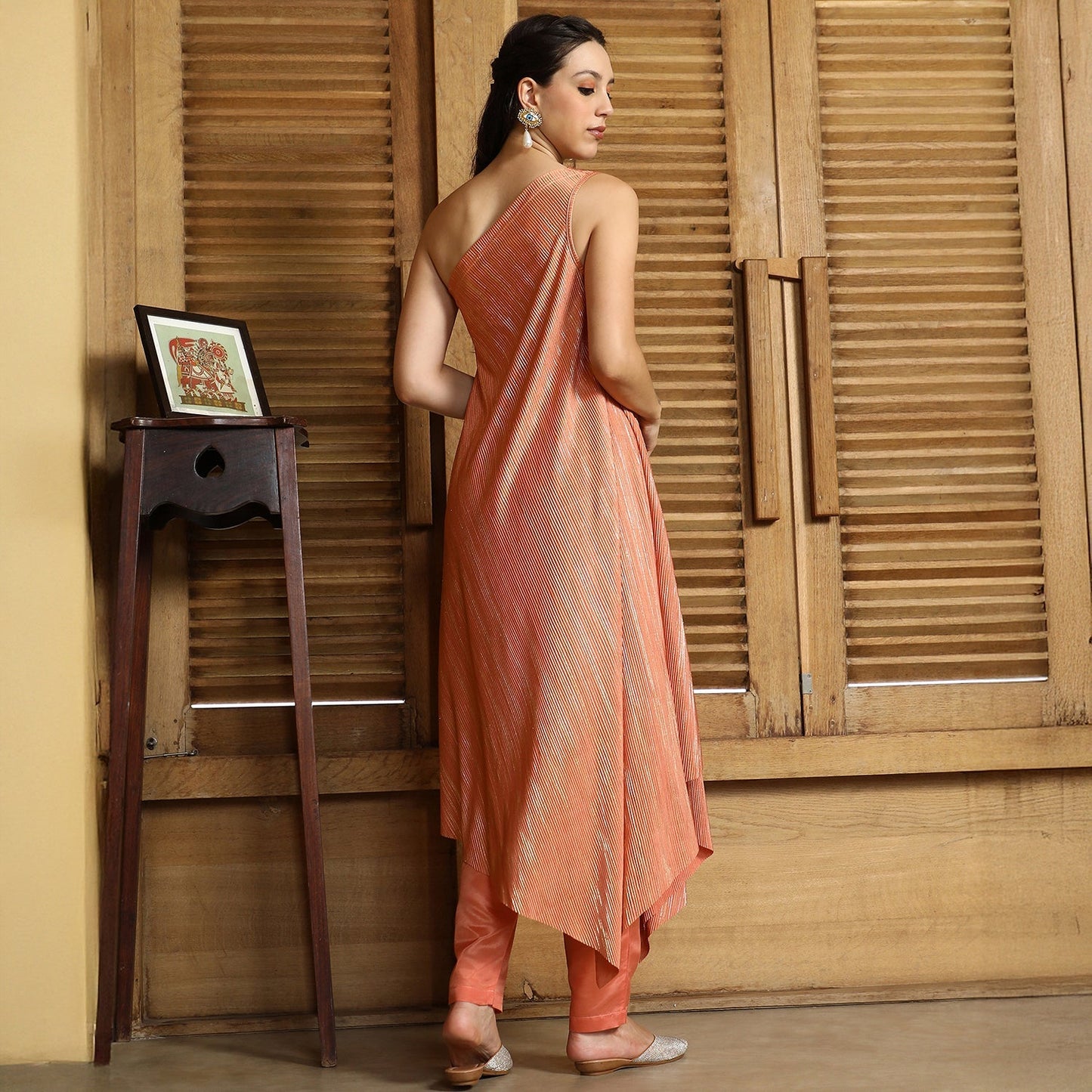 Asymmetrical-Brushed Co-Ord Set