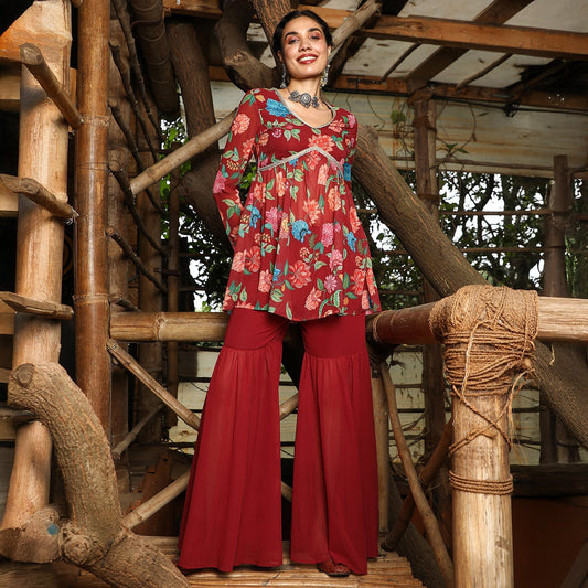 Flora Cluster Sharara Set