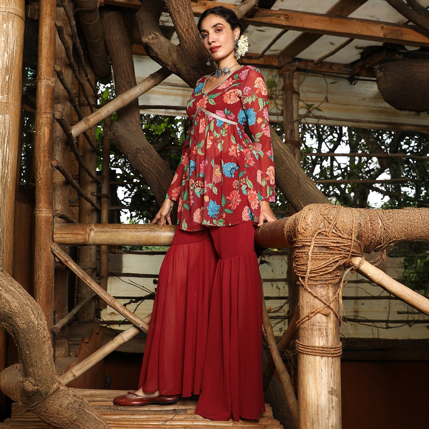 Flora Cluster Sharara Set