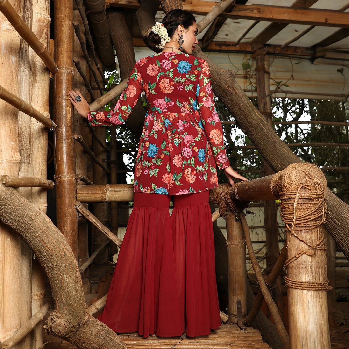 Flora Cluster Sharara Set