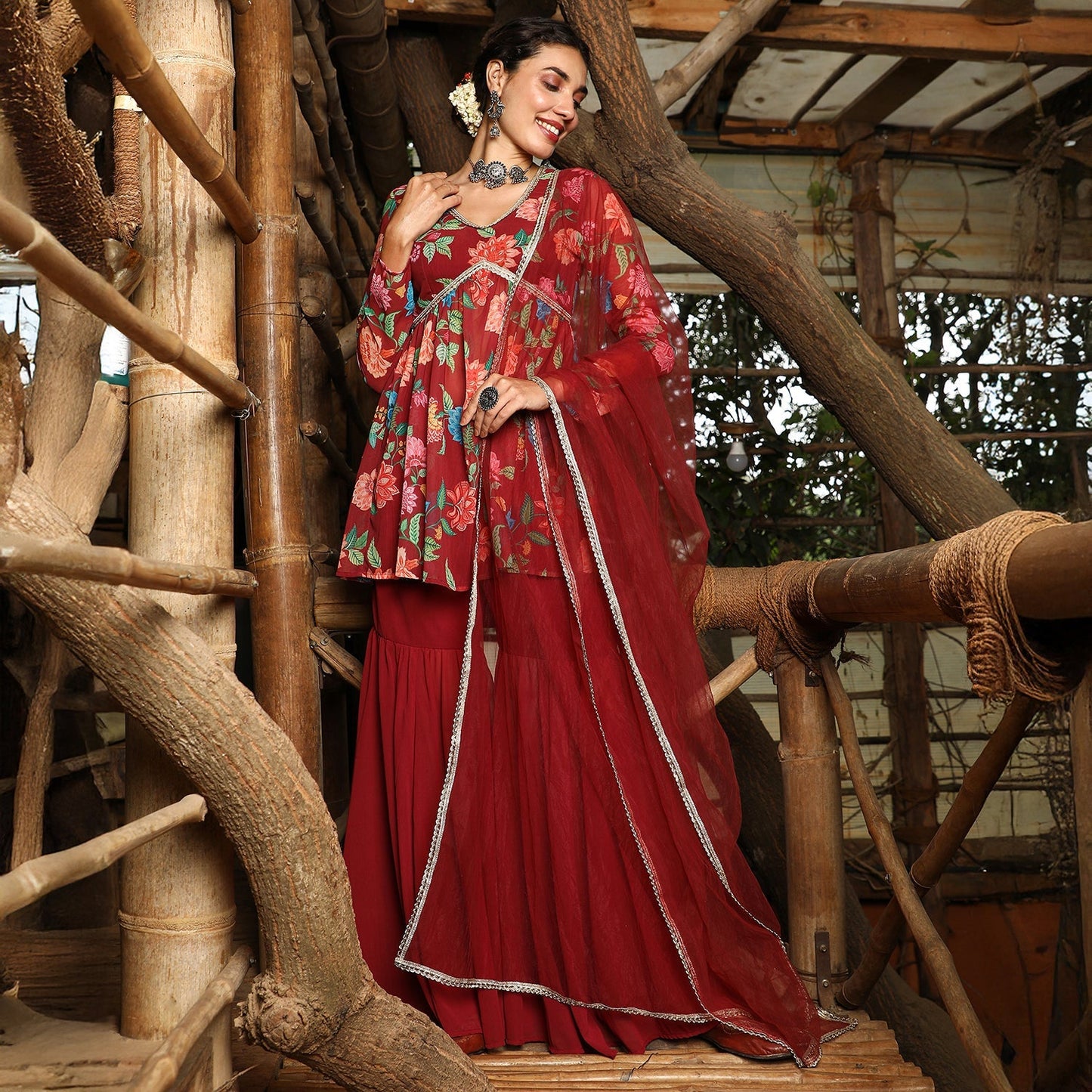 Flora Cluster Sharara Set