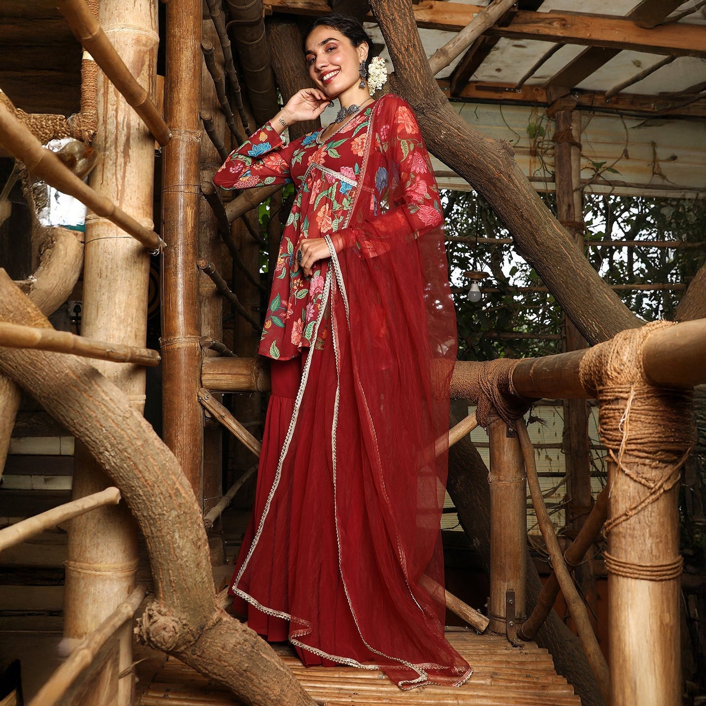 Flora Cluster Sharara Set