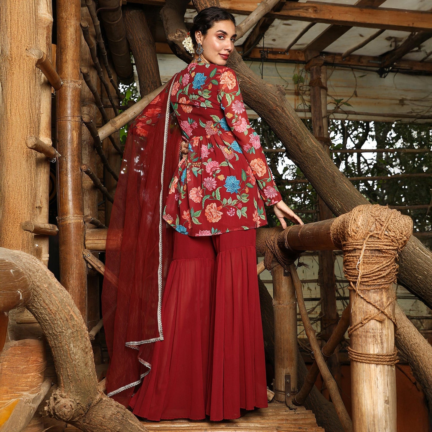 Flora Cluster Sharara Set