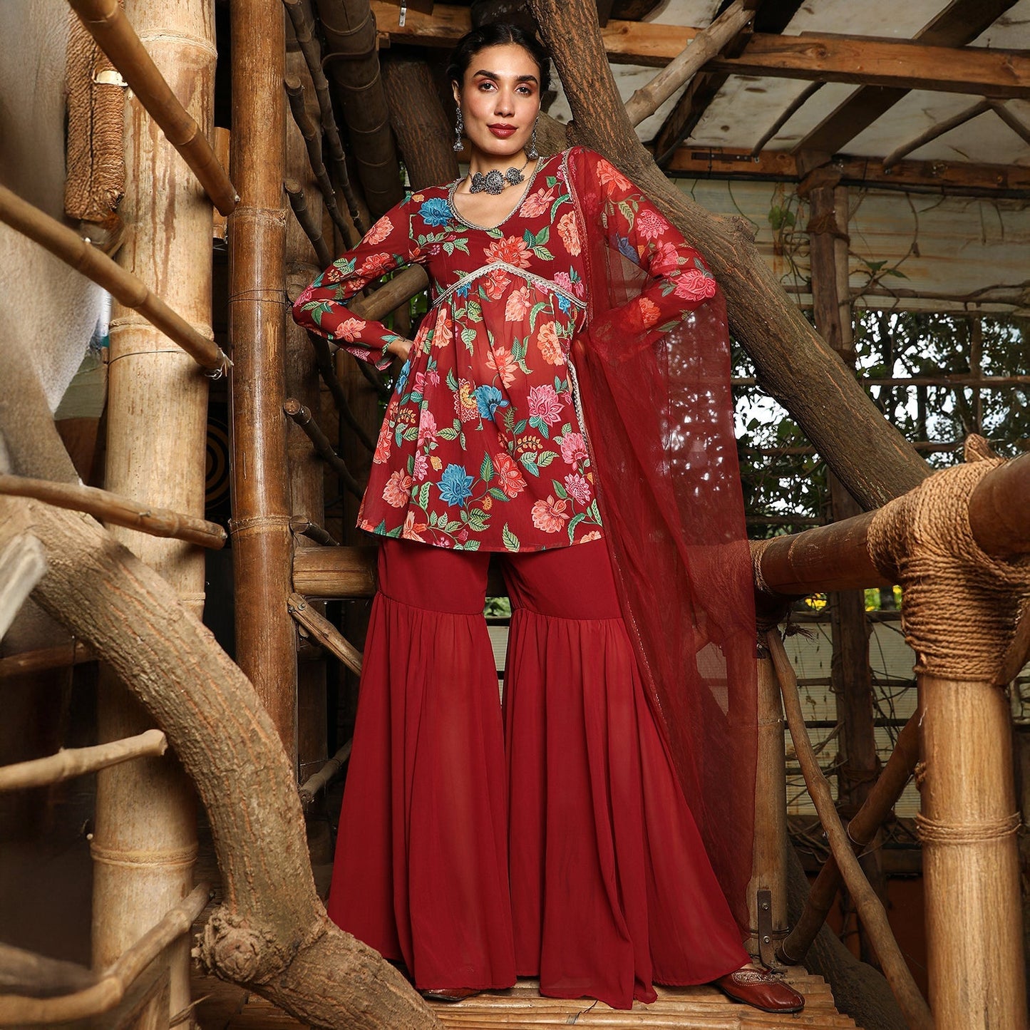 Flora Cluster Sharara Set