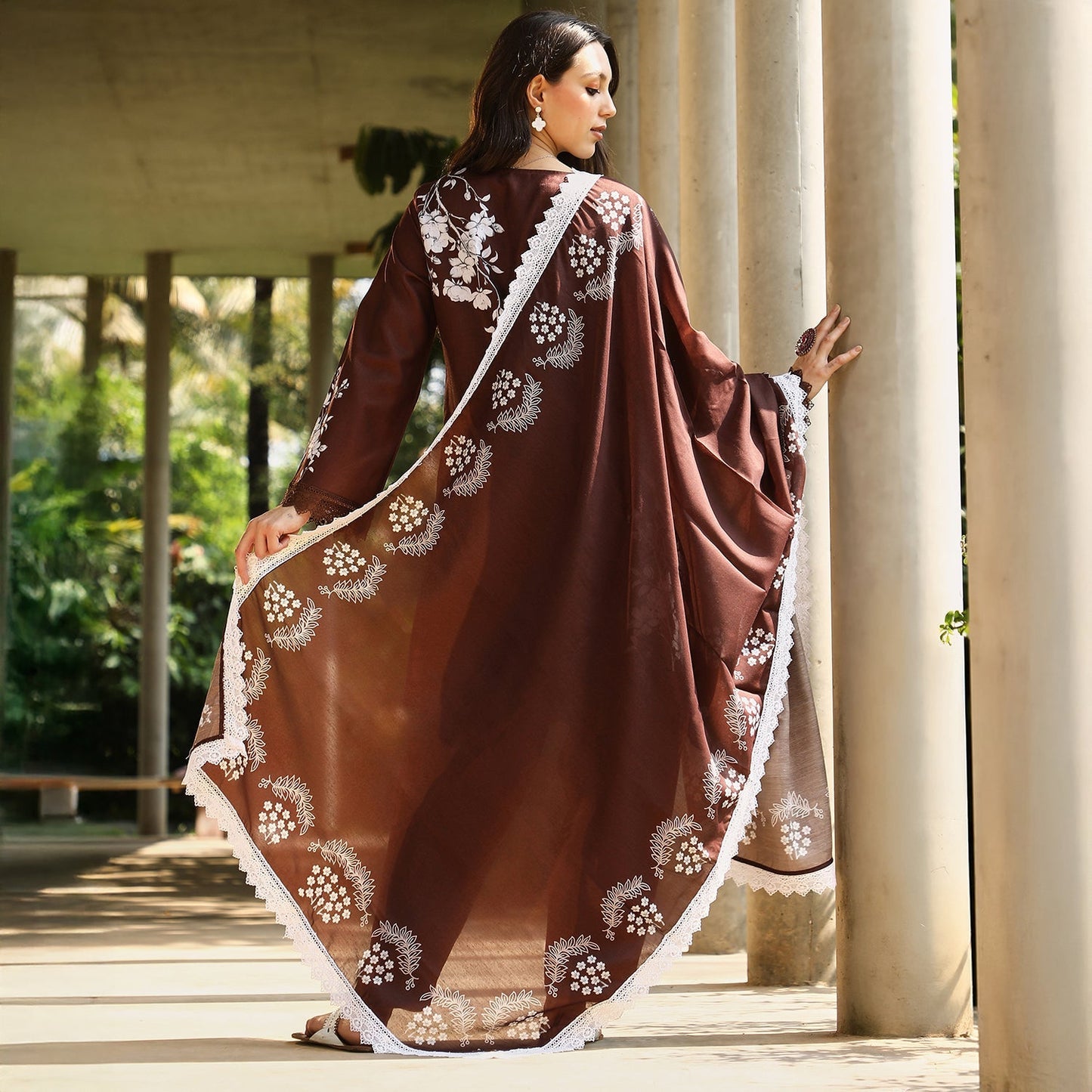 Flora-Block Kurta Set
