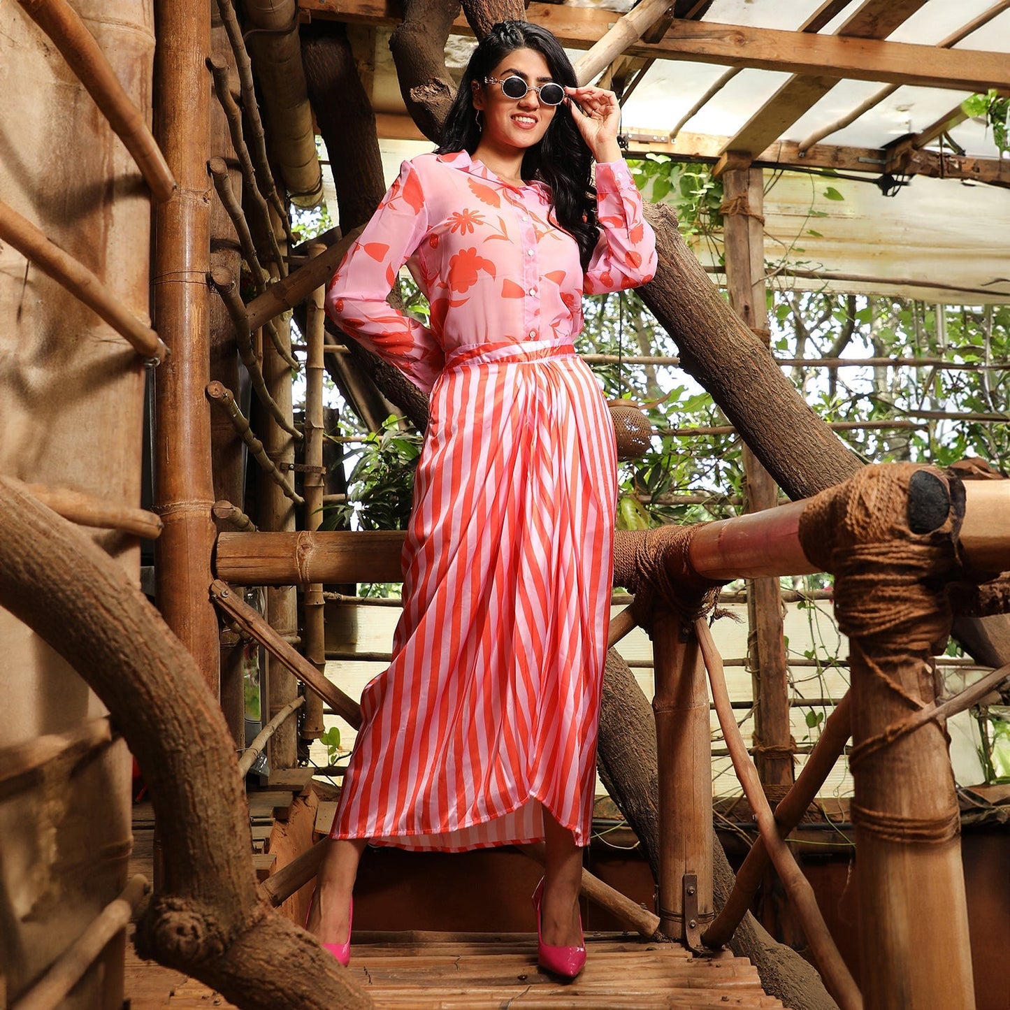 Flora Striped Co-Ord Set