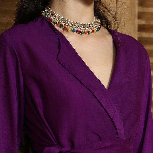 Chevron-Wrap Co-Ord Set