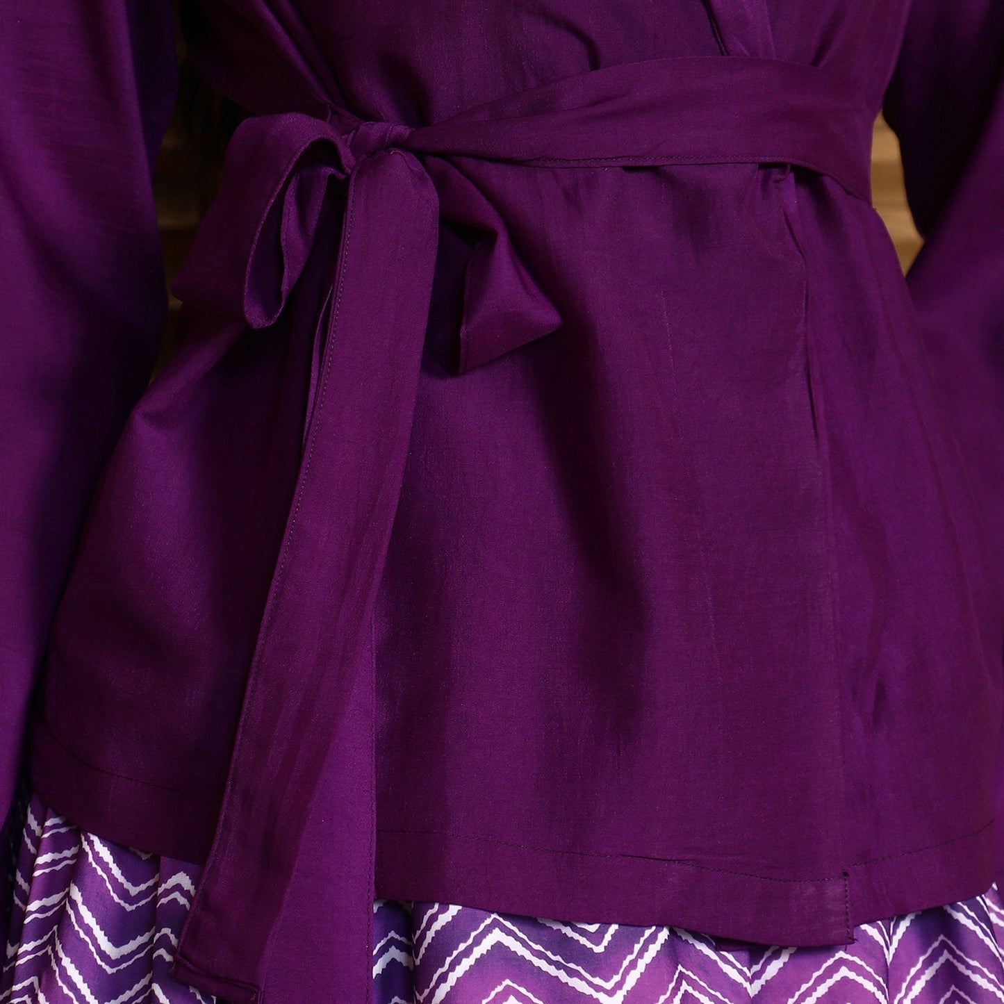 Chevron-Wrap Co-Ord Set