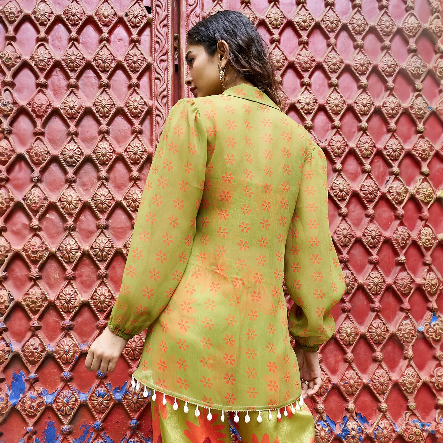 Flower Tie-Up Co-Ord Set