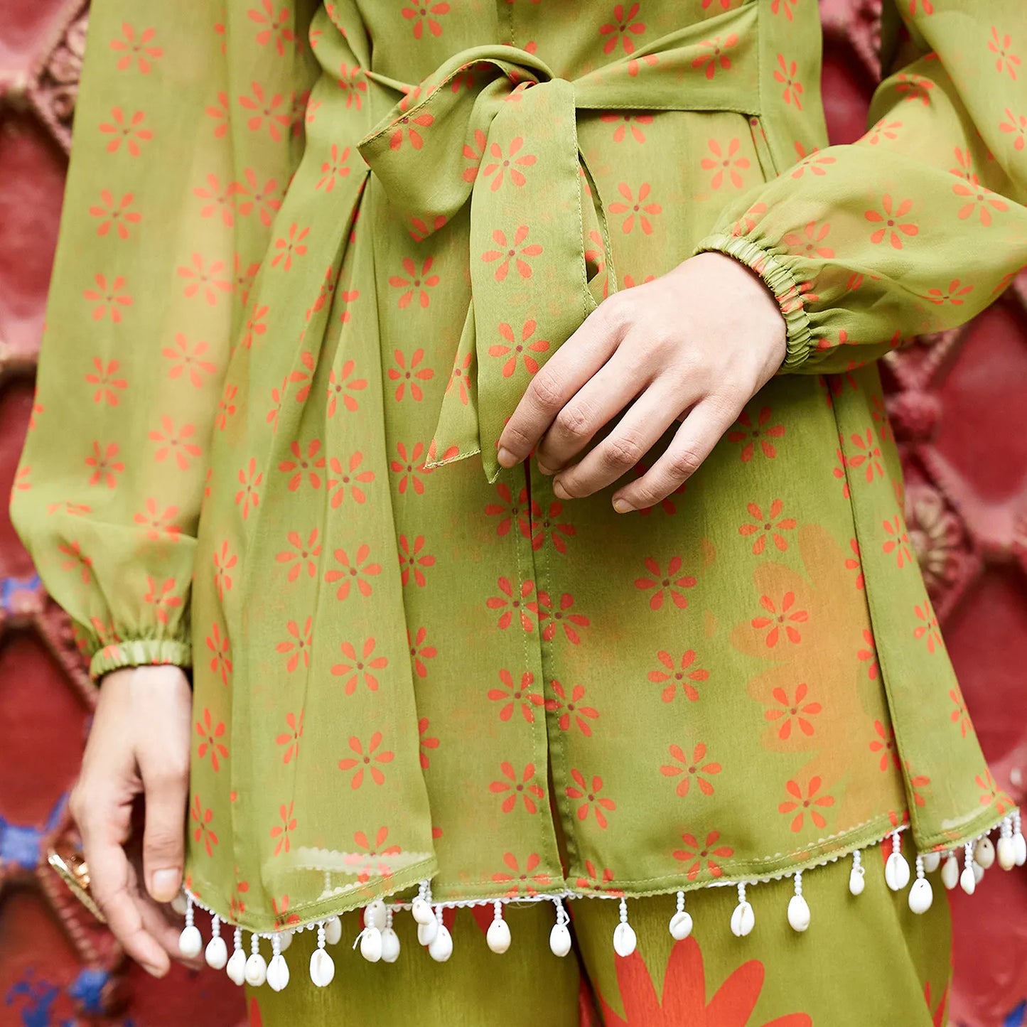 Flower Tie-Up Co-Ord Set