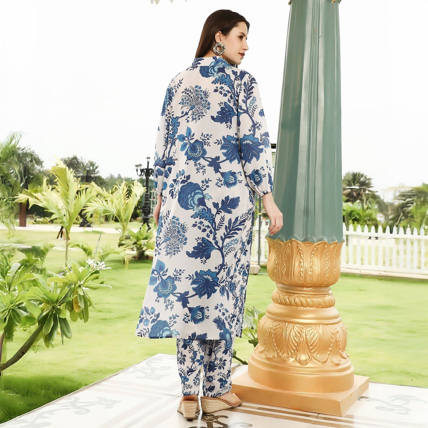 Floral-Folk Imprint Co-Ord Set