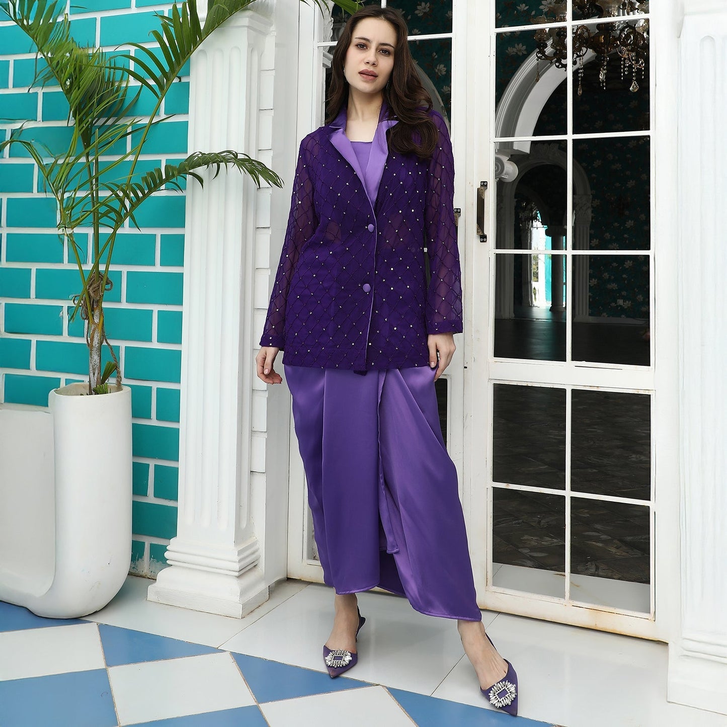 Embellished Tailored Co-Ord Set