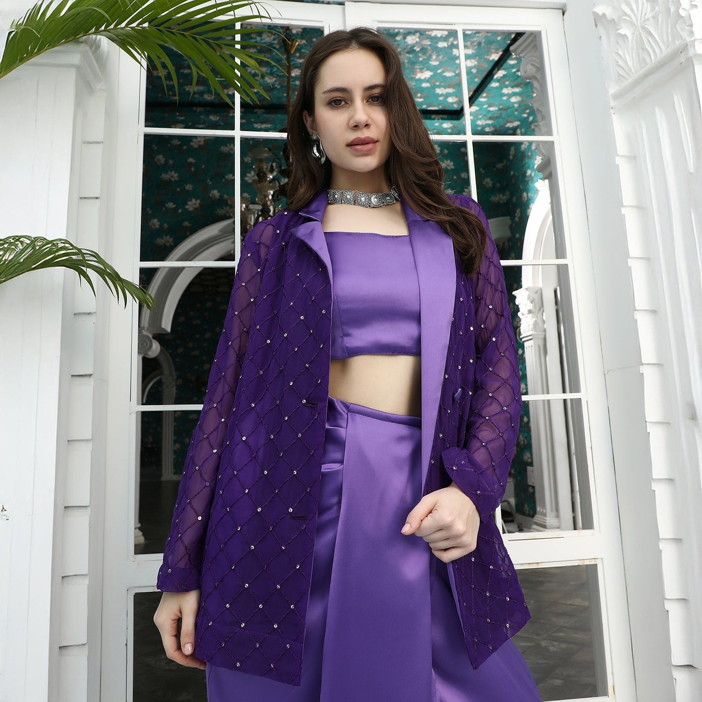 Embellished Tailored Co-Ord Set
