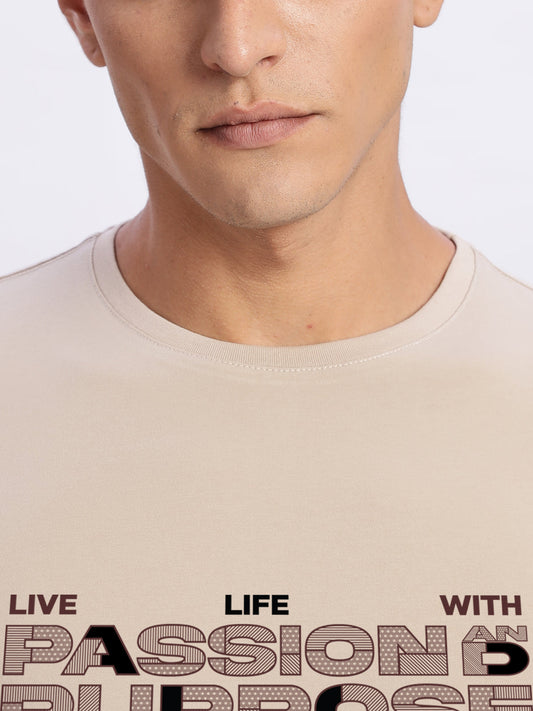 Lycra Cotton Regular Fit T-Shirt