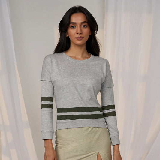 Heathered Striped Top