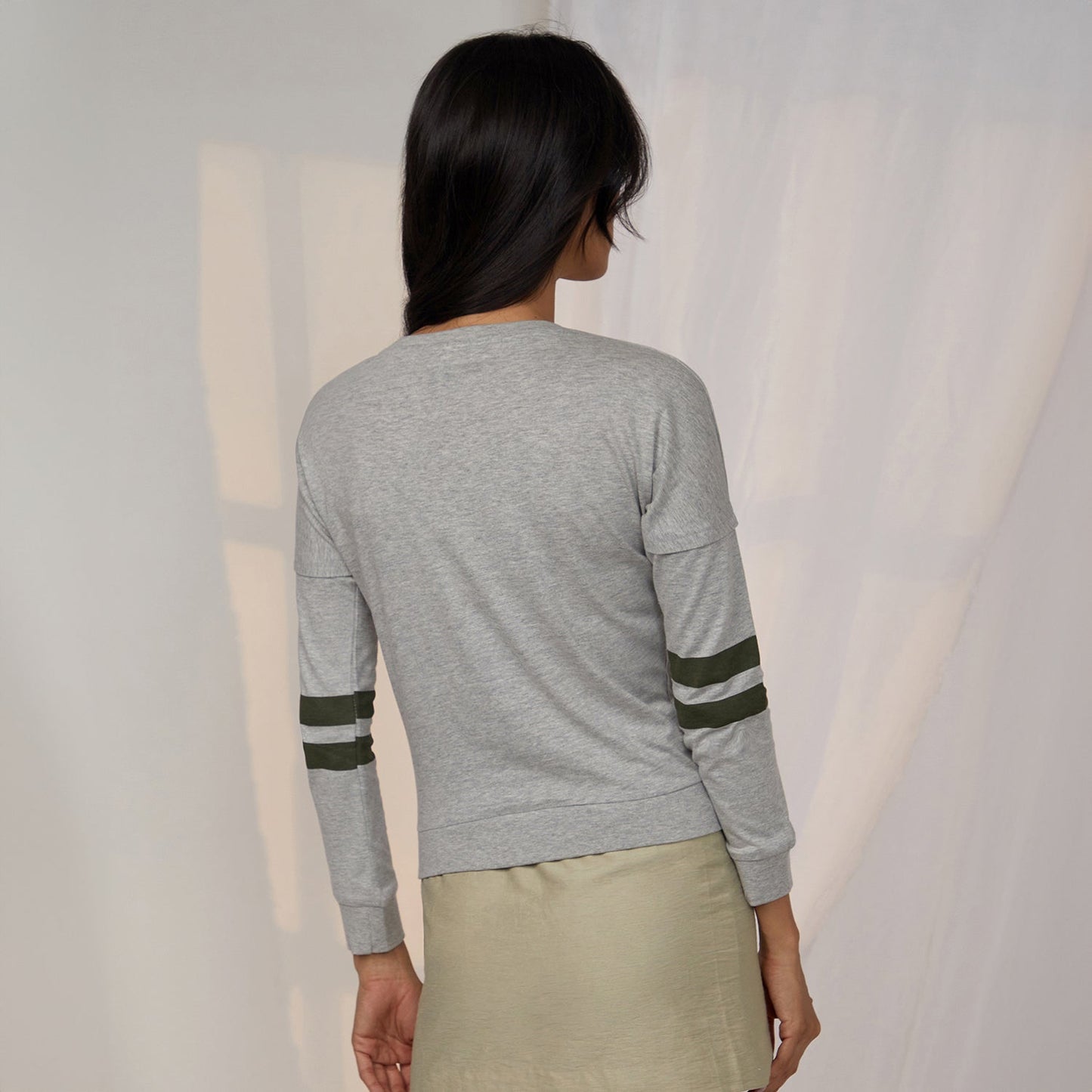 Heathered Striped Top