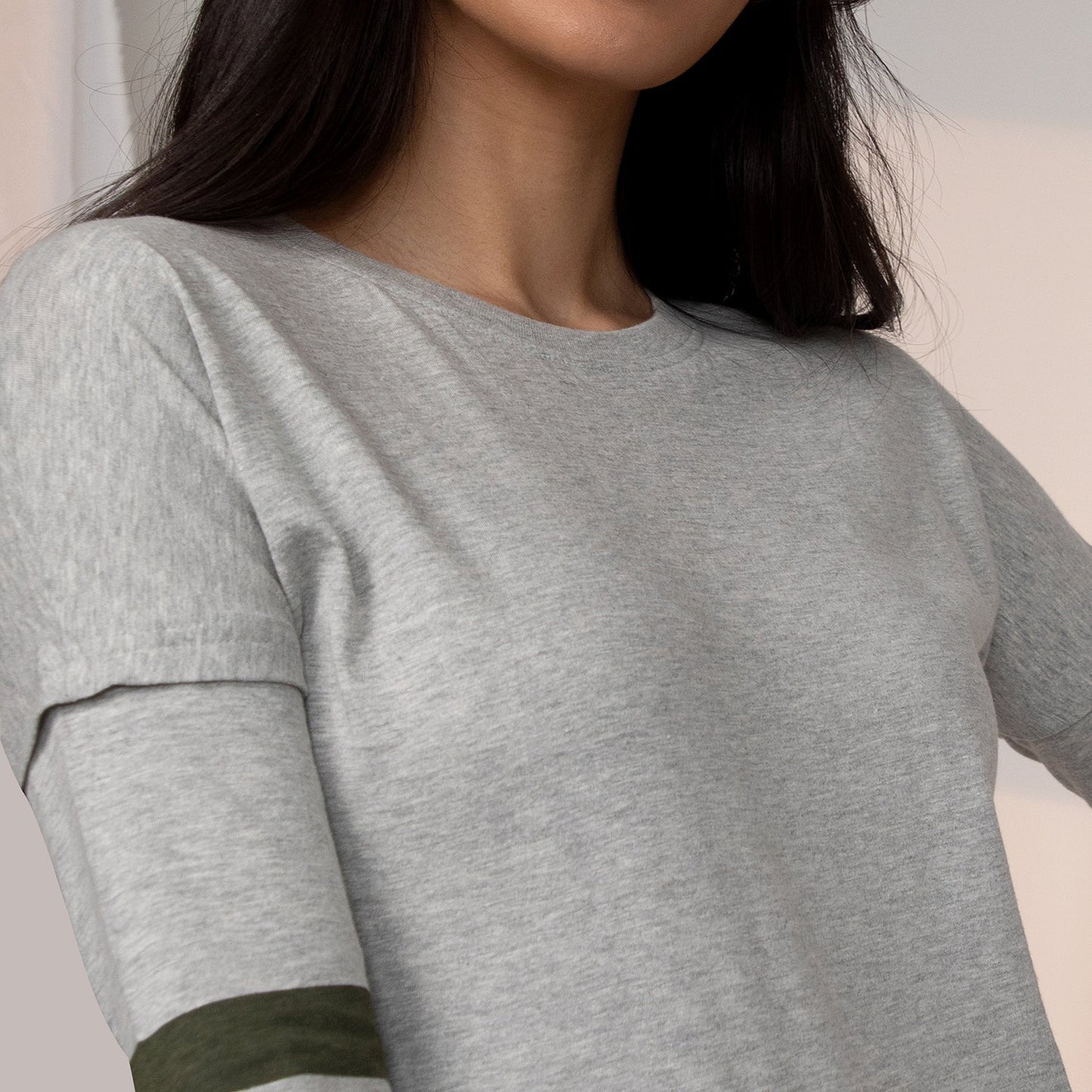 Heathered Striped Top