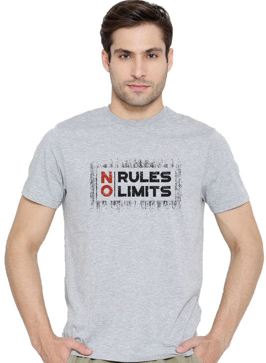 ADRO No Rules No Limits Mens Printed T-Shirt - ADRO Fashion