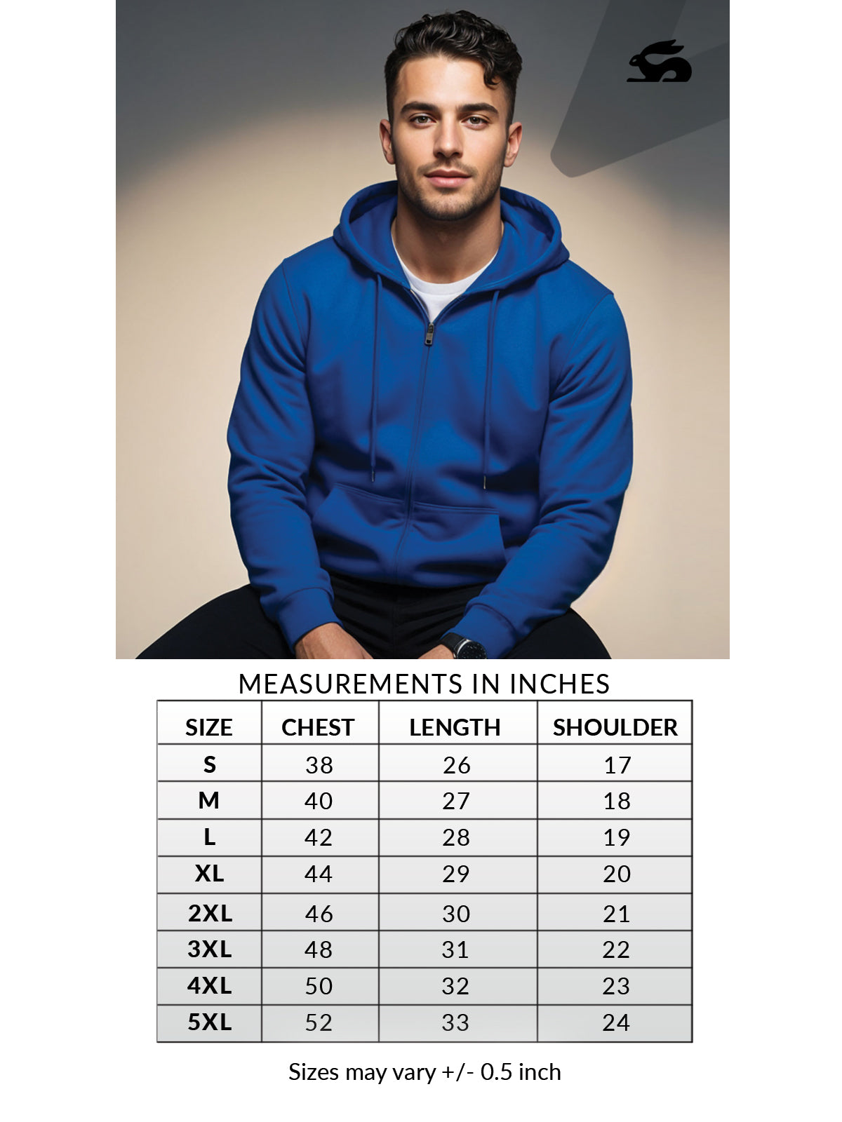 Men’s Regular Fit Zip-Up Hoodie
