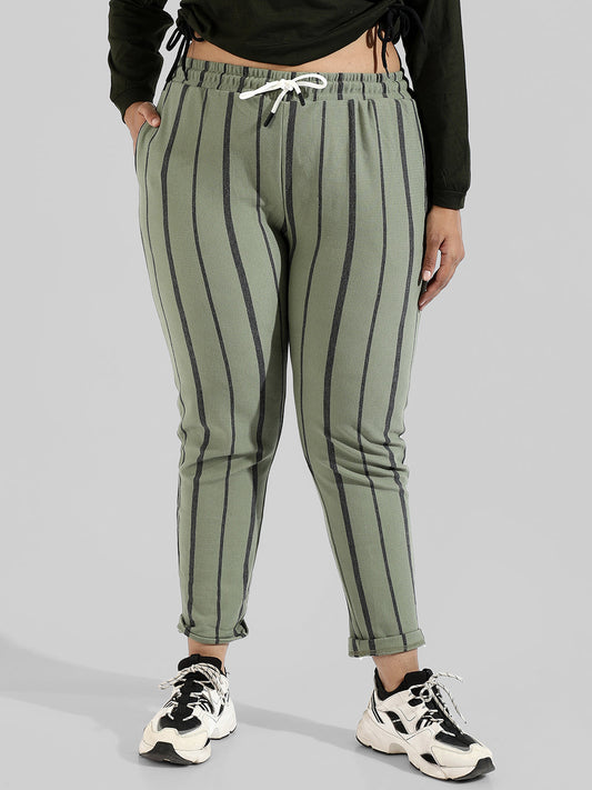 Striped Stylish Active & Evening Trackapnt