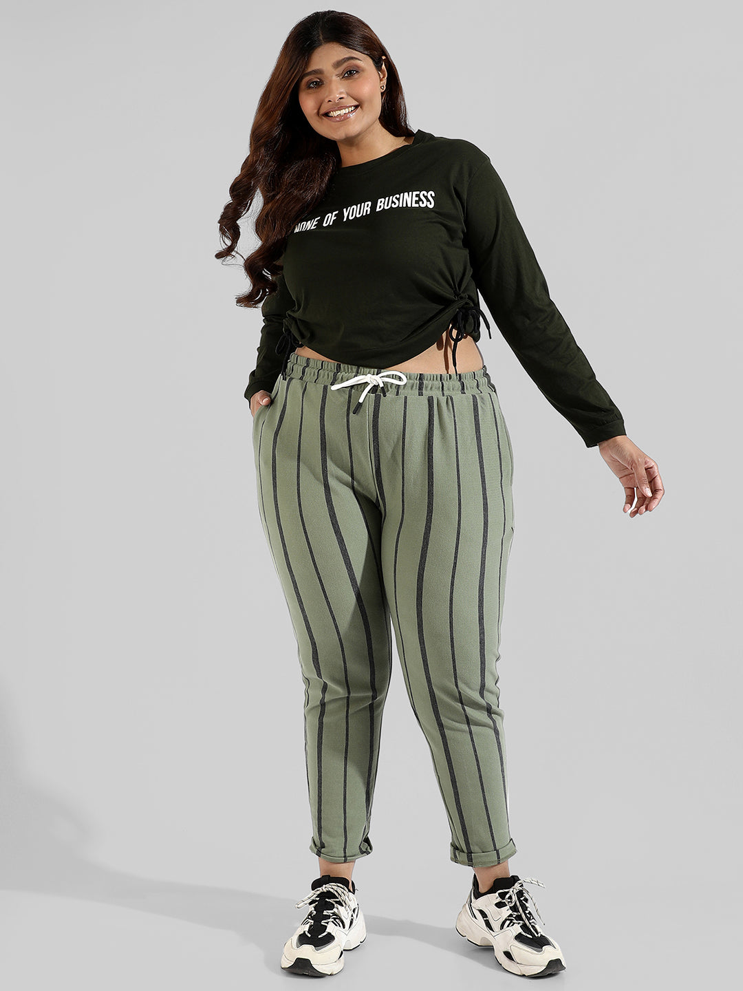 Striped Stylish Active & Evening Trackapnt