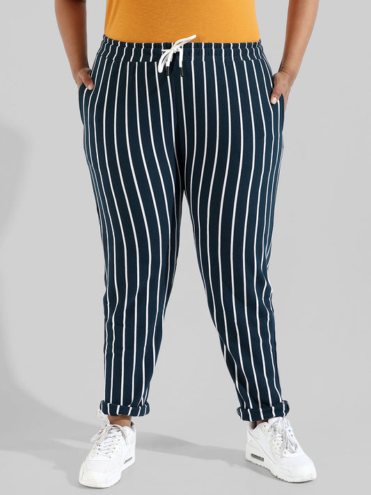 Striped Stylish Active & Evening Trackapnt