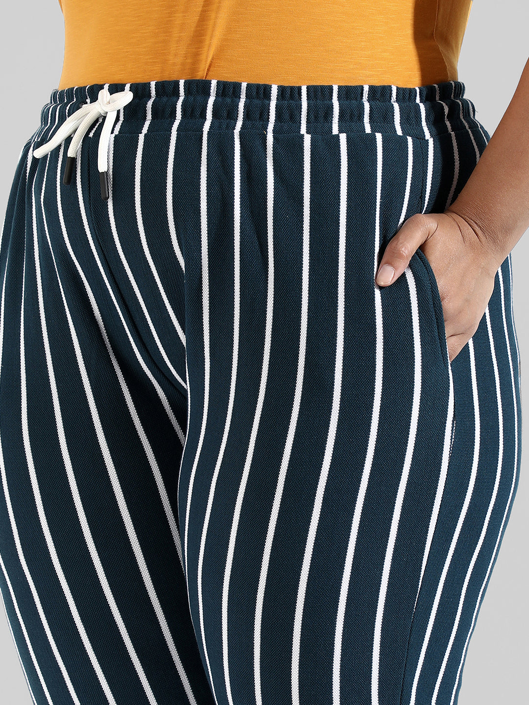 Instafab Plus Women Striped Stylish Active & Evening Trackapnt