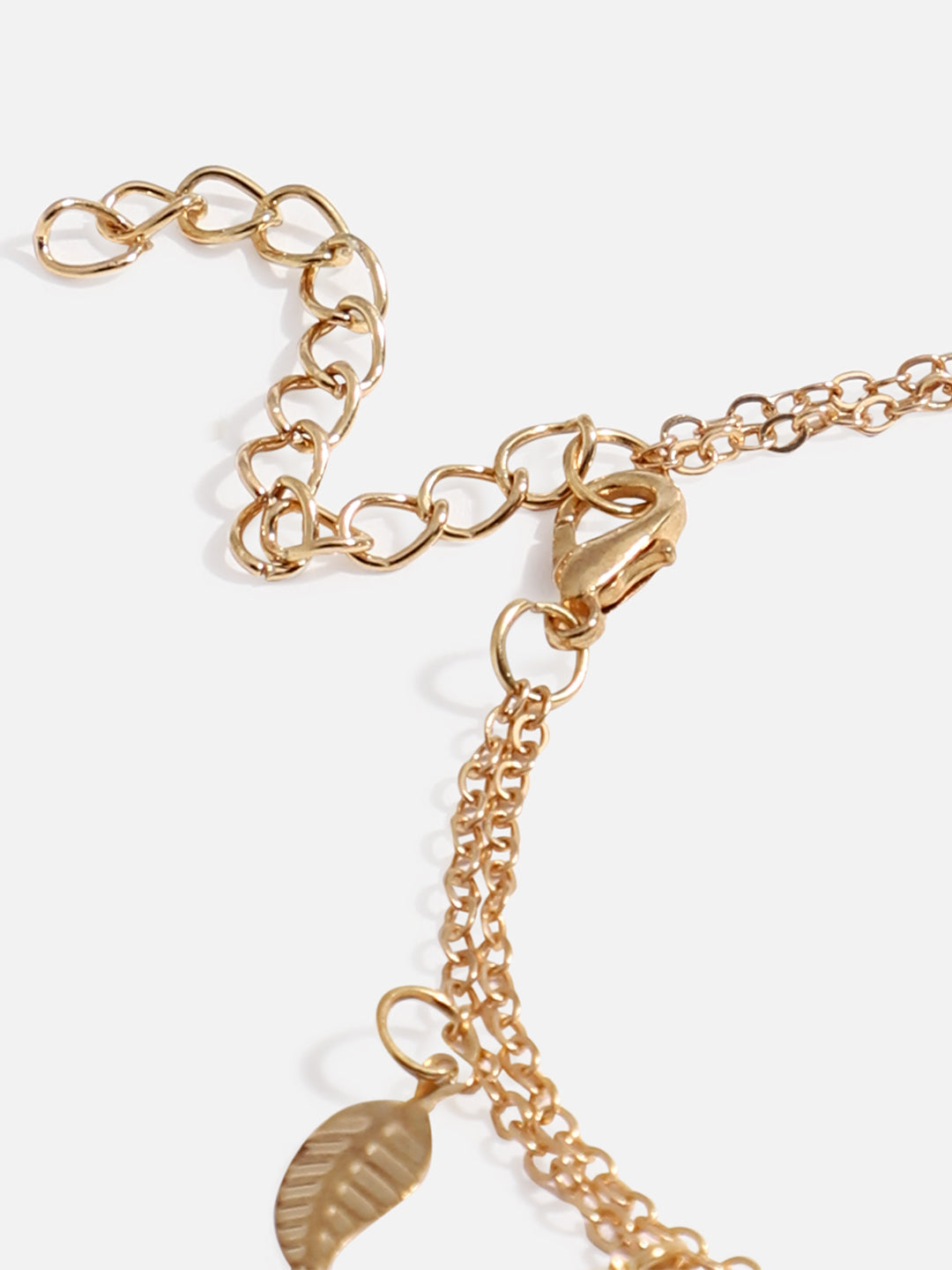 WOMEN GOLD PLATED SET OF 2 ANKLET CUM BRACELET
