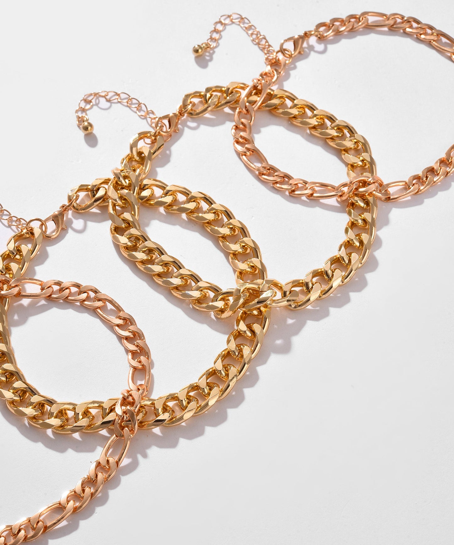 Pack of 4 Gold Plated Designer Bracelets