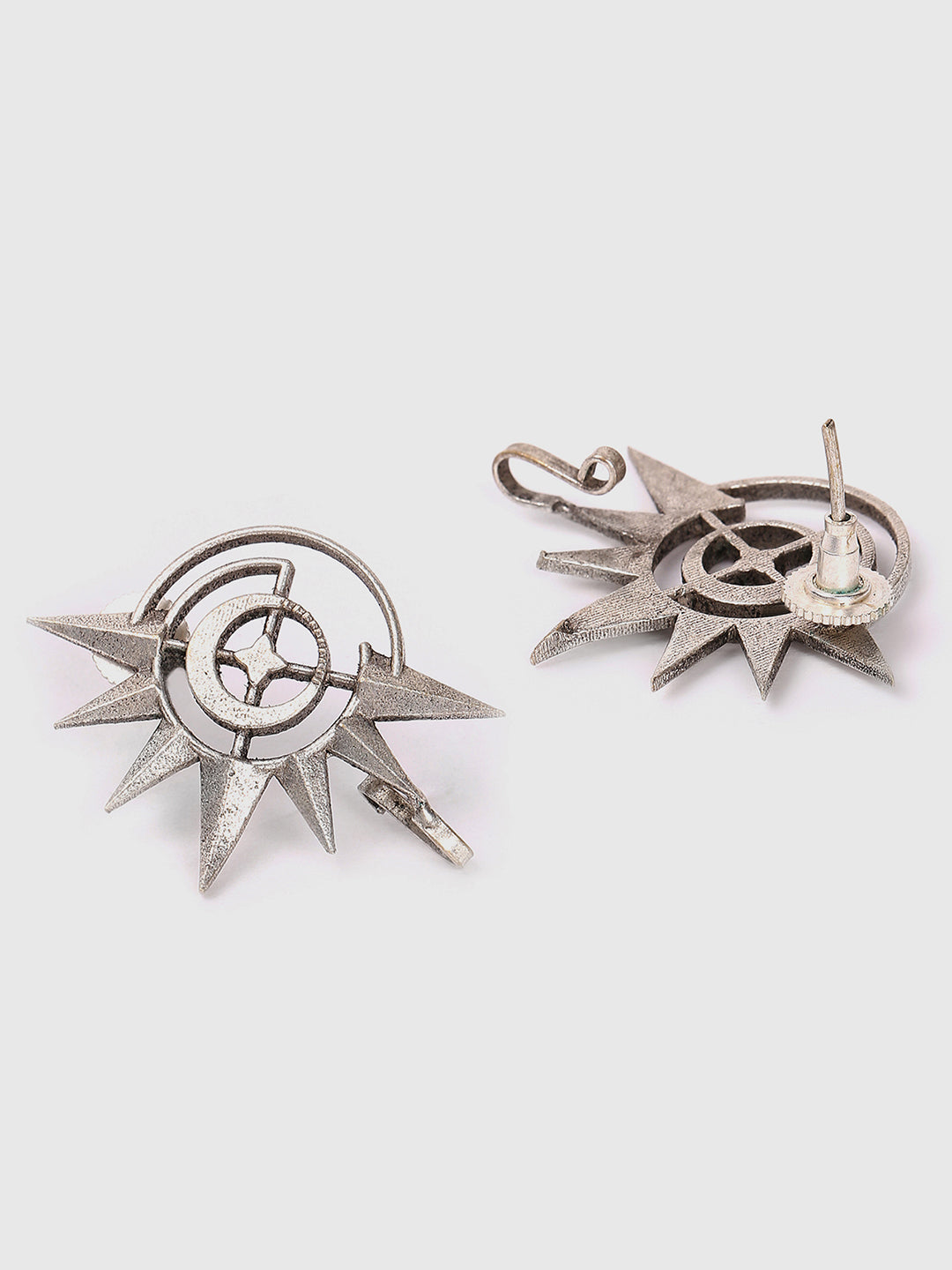 Brass Silver-Plated Earcuffs