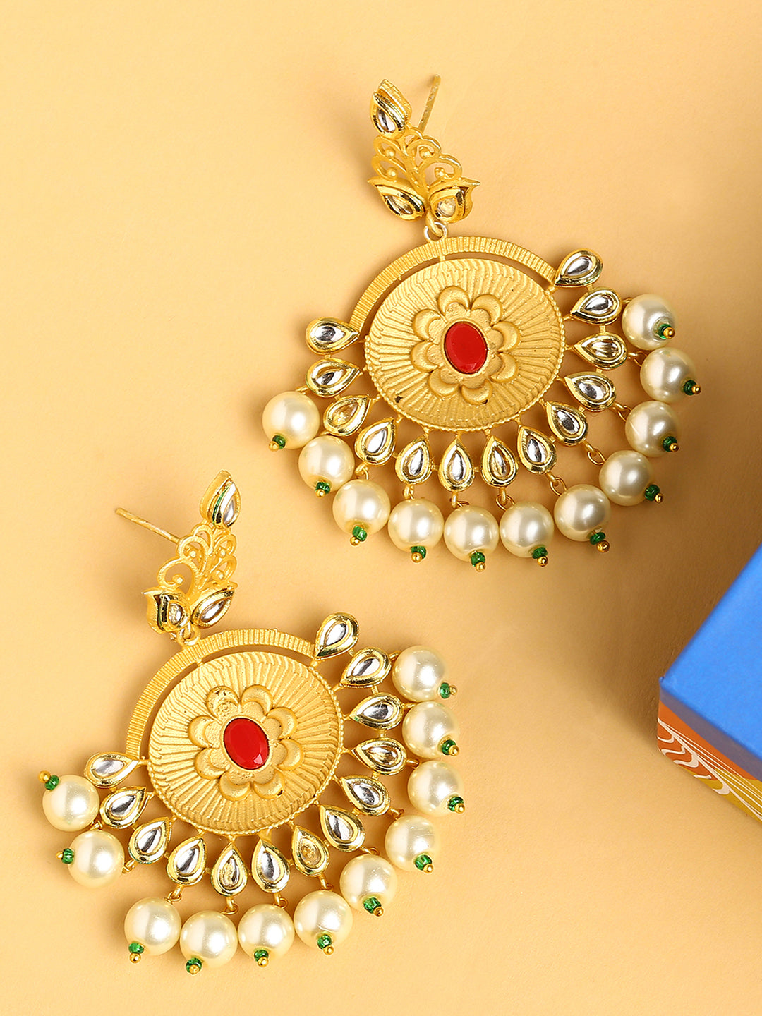 Crescent Shaped Plated Earrings