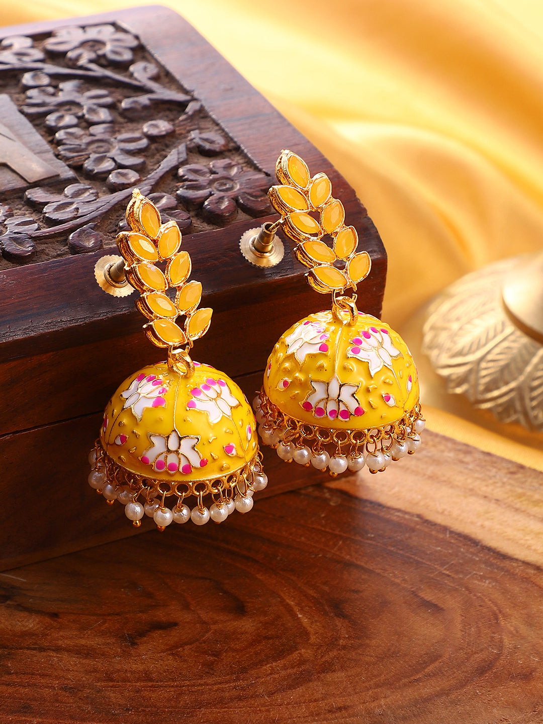 The Zohra Jewellery Set - Canary Yellow-SOHEAR1100