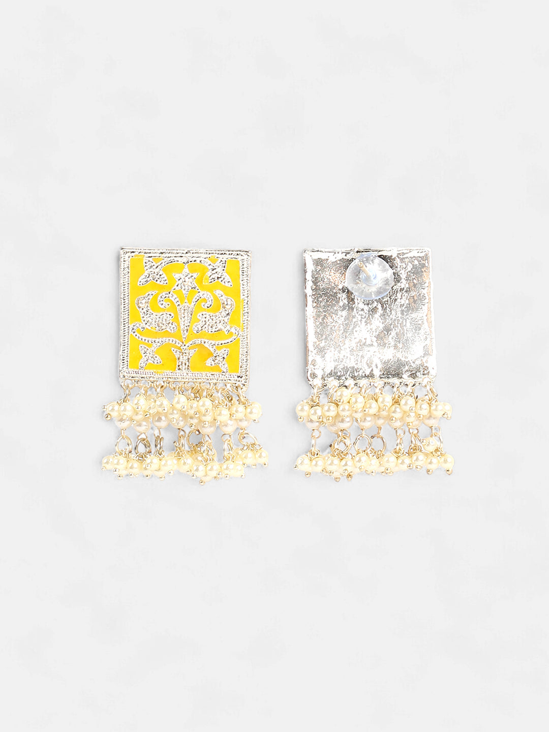 The Niloufar Drop Earrings - Canary Yellow-SOHEAR1142