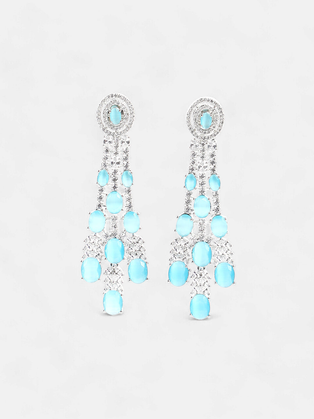 The Angélique Drop Earrings - Azure Blue-SOHEAR2024