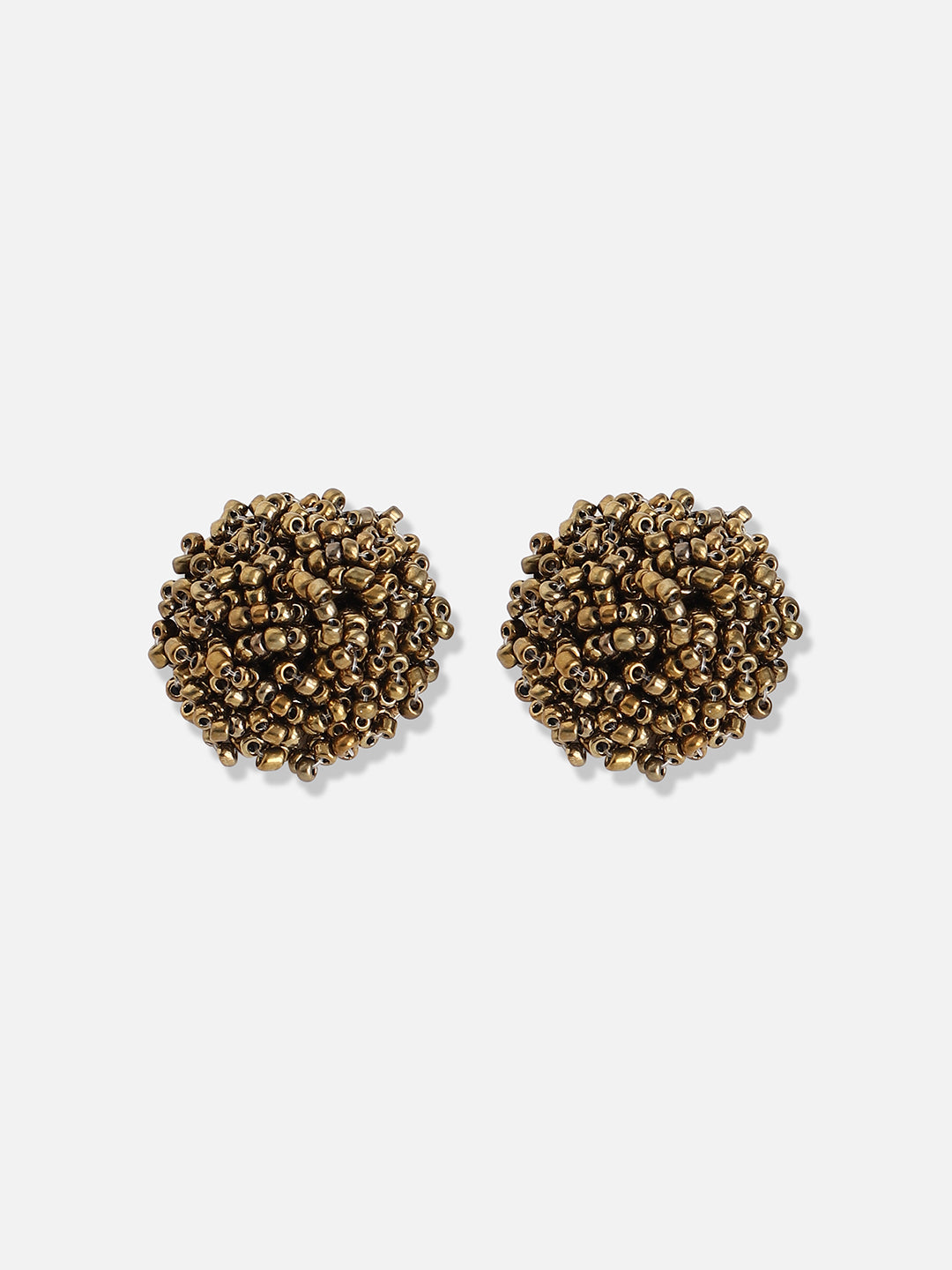 Gold Plated Designer Stone Party Stud