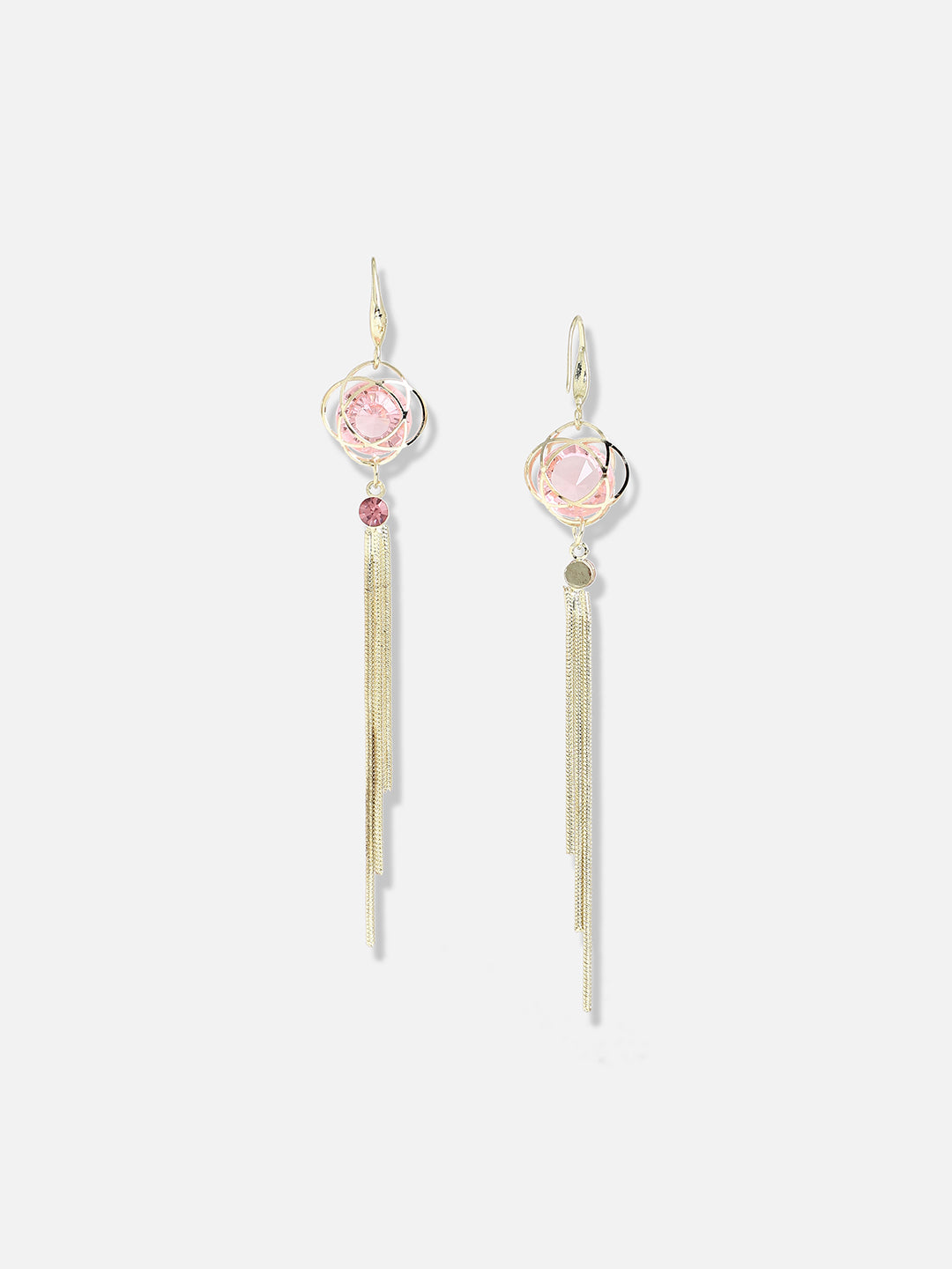Gold Plated Designer Stone Party Drop Earring
