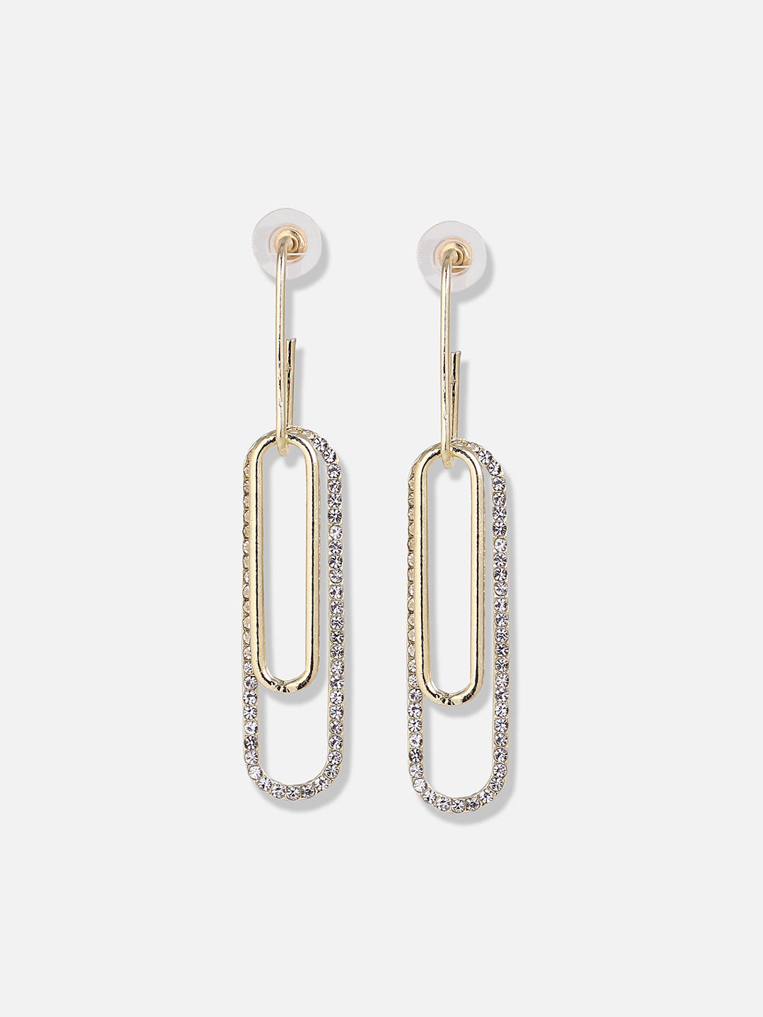 Silver Plated Designer Stone Casual Drop Earring