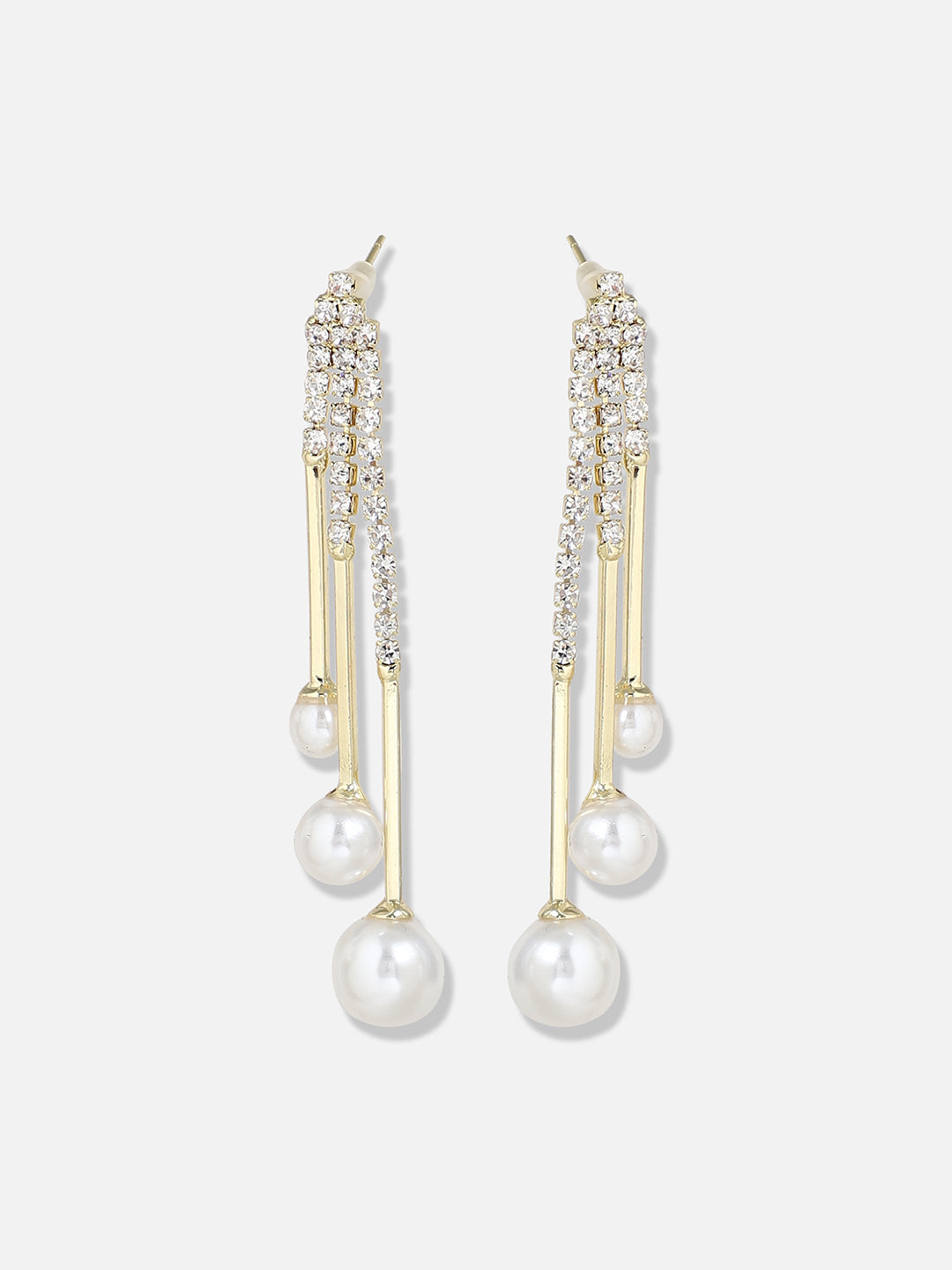 Gold Plated Pearls Casual Drop Earring
