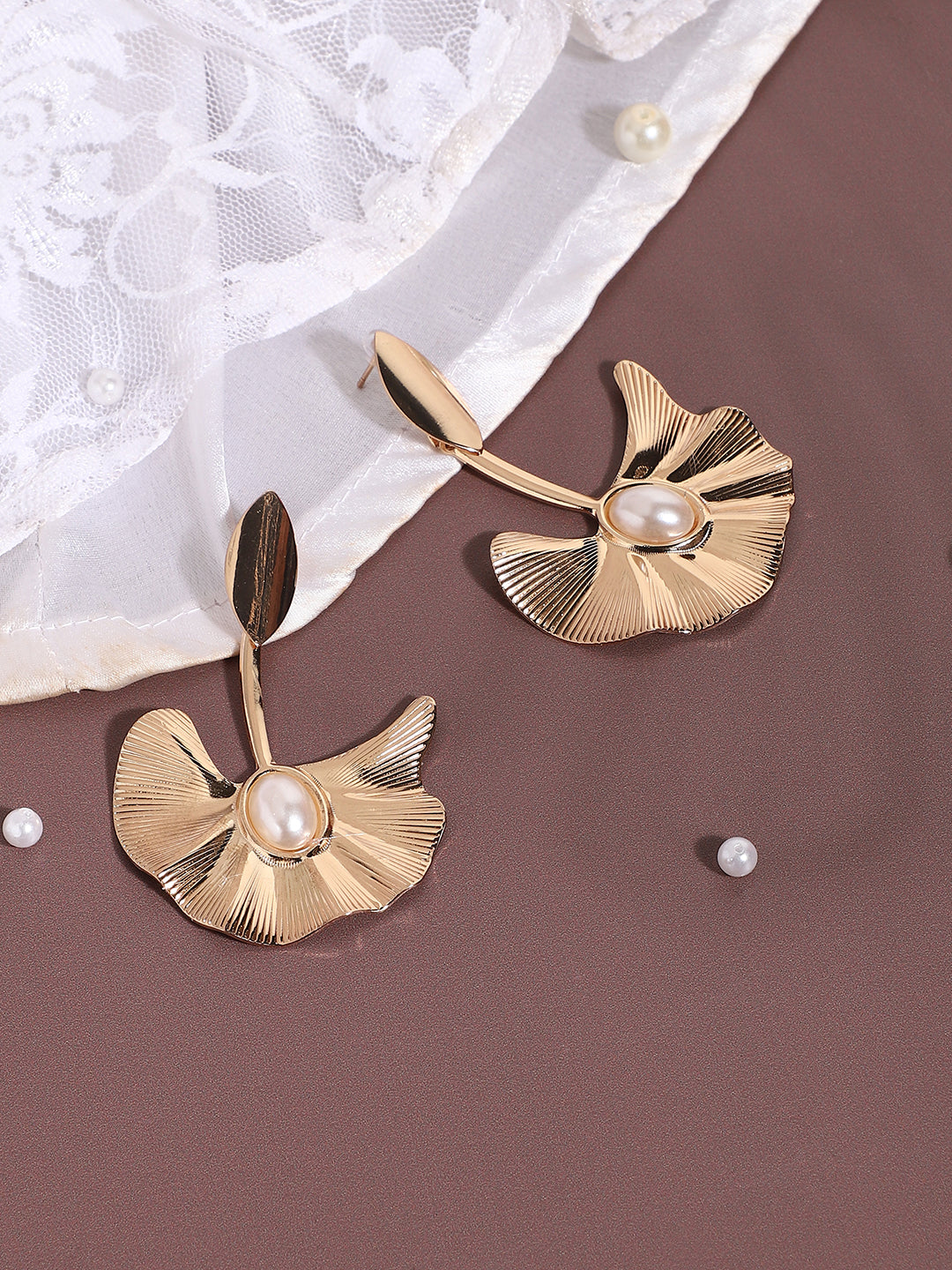 Gold Plated Designer Casual Drop Earring