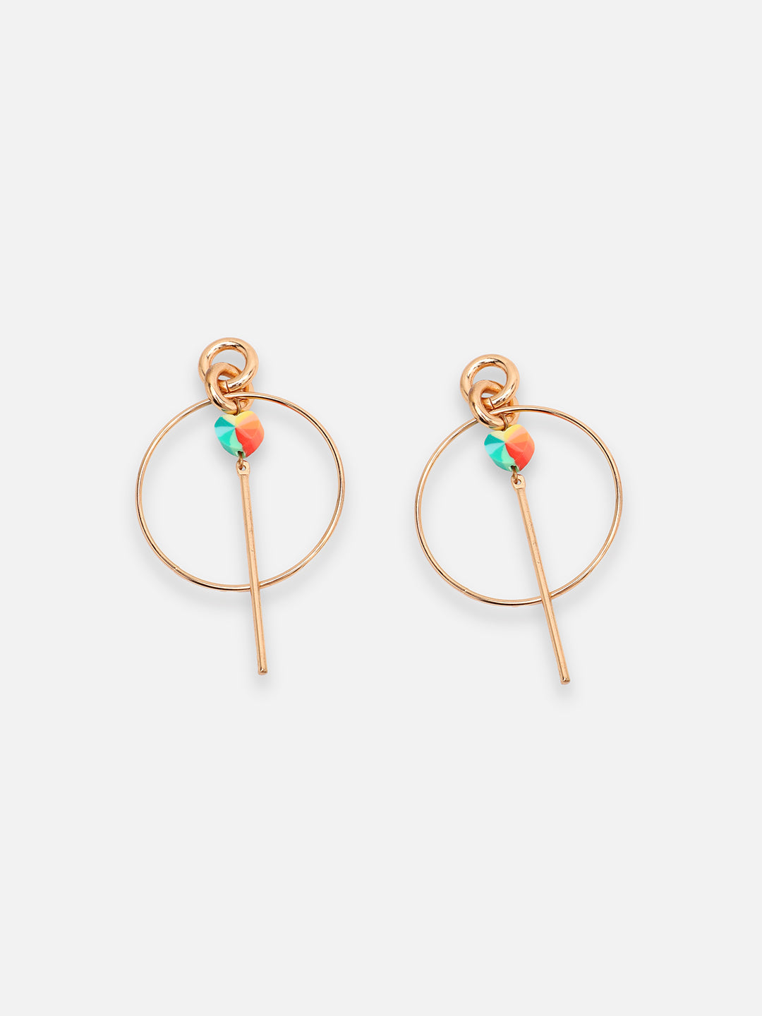 GOLD PLATED PARTY DESIGNER DROP EARRING FOR WOMEN