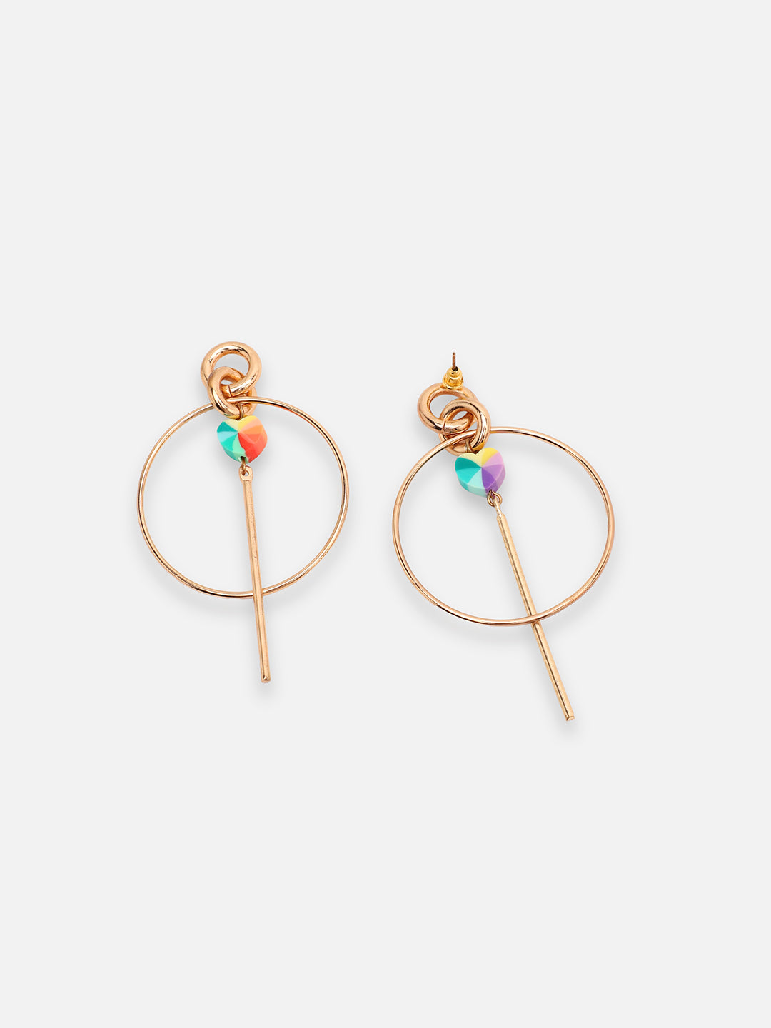 GOLD PLATED PARTY DESIGNER DROP EARRING FOR WOMEN