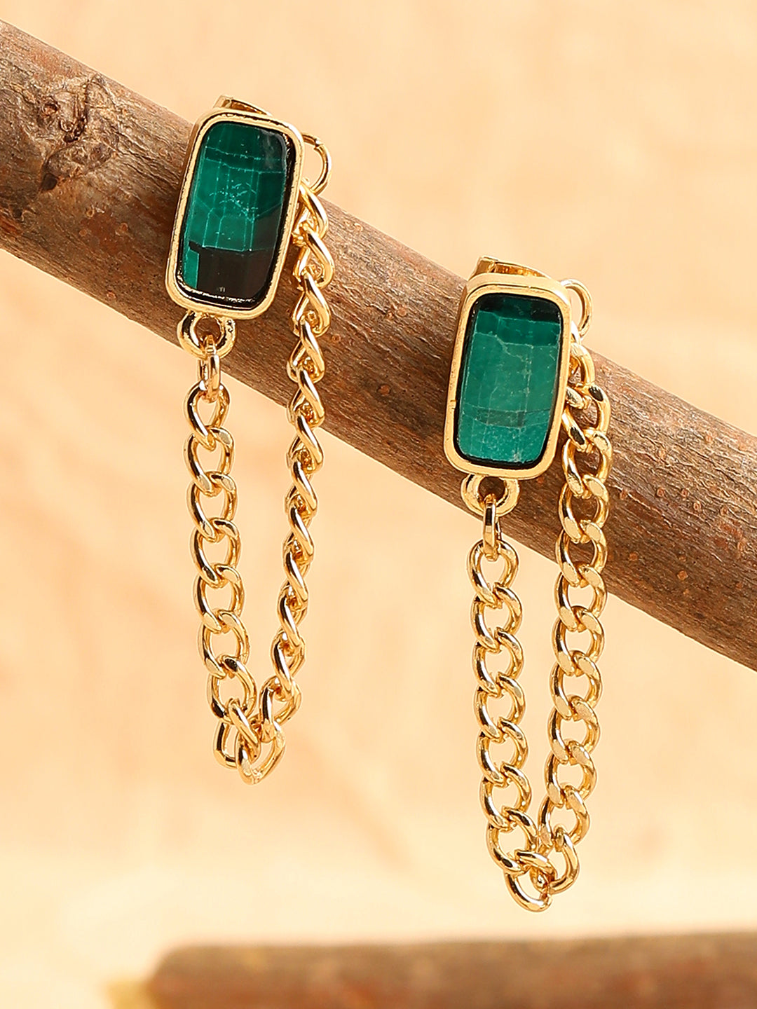 GOLD PLATED PARTY DESIGNER DROP EARRING FOR WOMEN