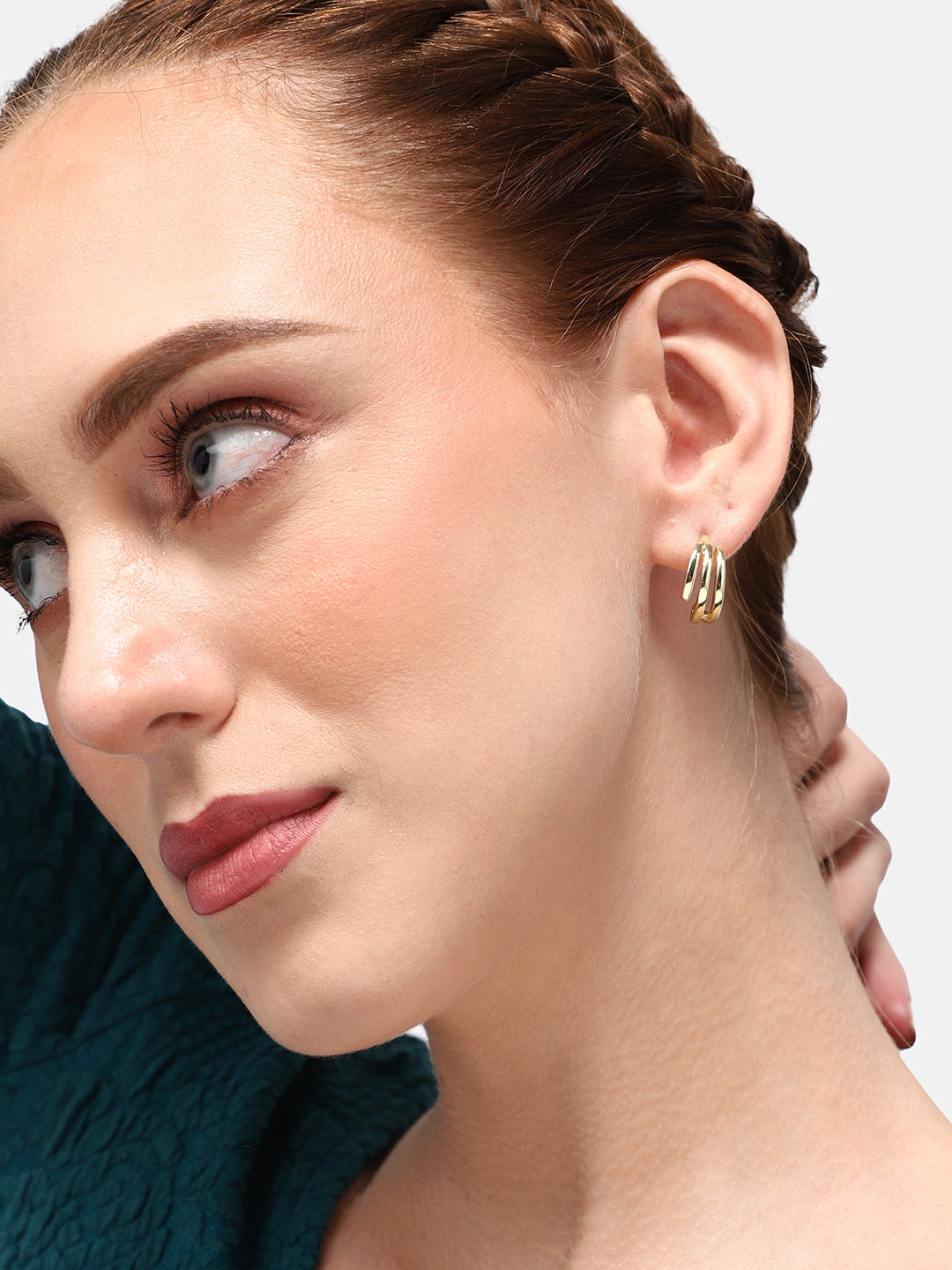 GOLD PLATED CASUAL DESIGNER DROP EARRING FOR WOMEN